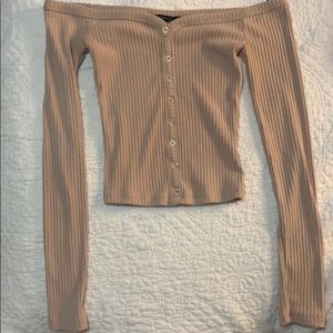 Long sleeve crop top